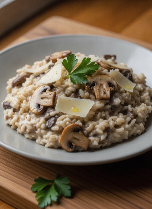 Risotto cooked with figlet